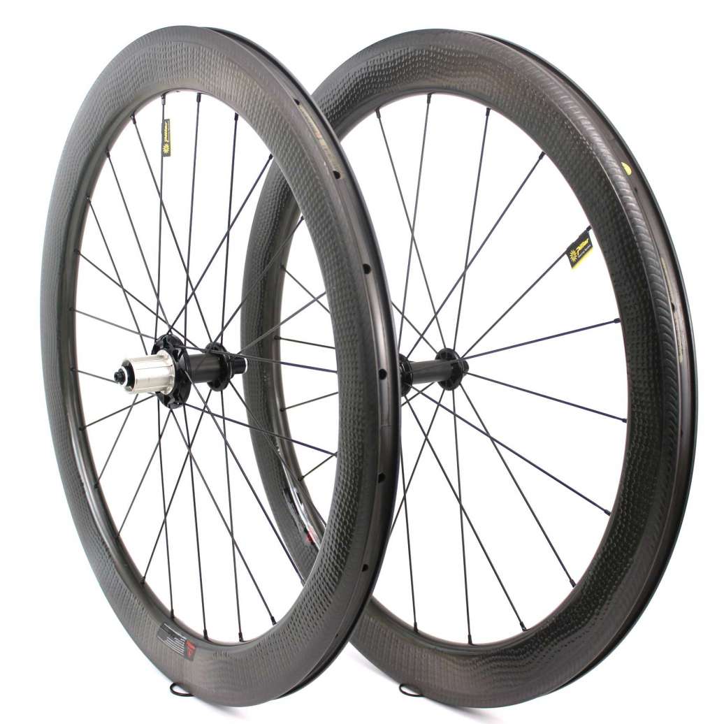 Top sale 58mm depth carbon road bike wheelsets 700c dimple surface carbon wheels